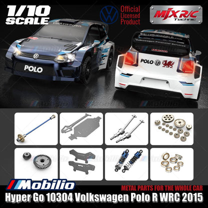 MJX Hyper Go 10304 (DC) 70KPH Brushless 1:10 Scale VW Polo Rally Car with Battery 2S 5000 and Charger