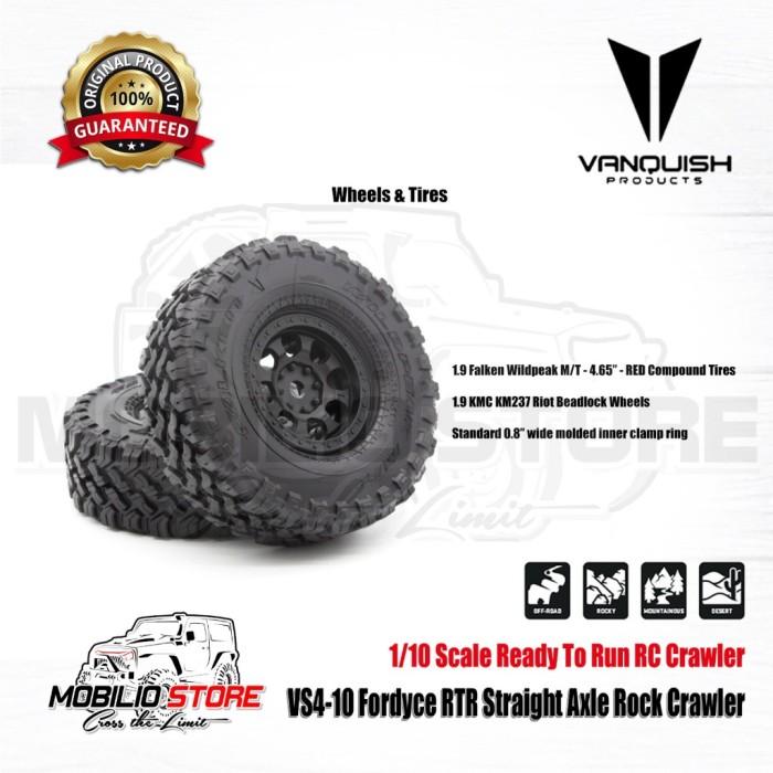 Vanquish VS4-10 Fordyce Straight Axle RTR Rock Crawler RC Skala 1/10 Kendali Jarak Jauh