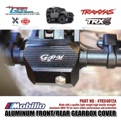 GPM Part #TRX4012A Aluminum Front / Rear Gearbox Cover Traxxas TRX-4 Trail Crawler