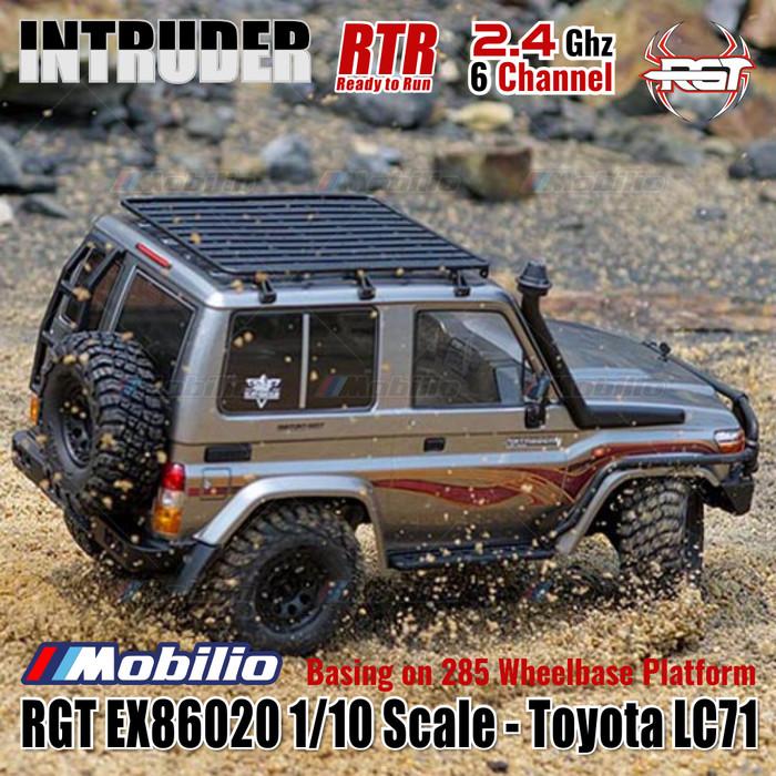 RGT EX86020 Intruder Toyota LC71 RTR Skala 1/10 2.4GHz 4WD RC Rock Crawler Petualangan 86020