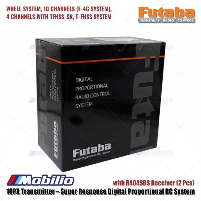 Futaba 10PX Transmitter Super Response Digital Proportional RC System 10-Channel #FP-10PX-R404 with R404SBS Receiver