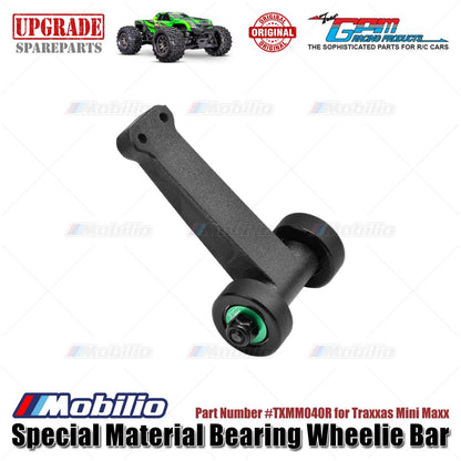 GPM Part #TXMM040R Special Material Bearing Wheelie Bar for RC Traxxas Mini Maxx
