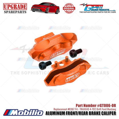 GPM Part #GT006 Aluminum Front/Rear Brake Caliper #8367 Traxxas 4-TEC Drift Ford Mustang