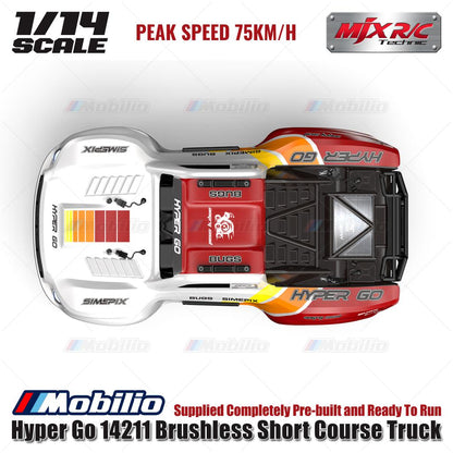 MJX Hyper Go 14211 75KPH Brushless 1:14 Scale Truck (2S & 3S LiPo Version) Ready To Run RTR