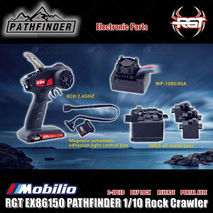 RGT EX86150 PATHFINDER 1/10 Jarak Sumbu Roda Panjang 355mm RC Adventure Crawler RTR