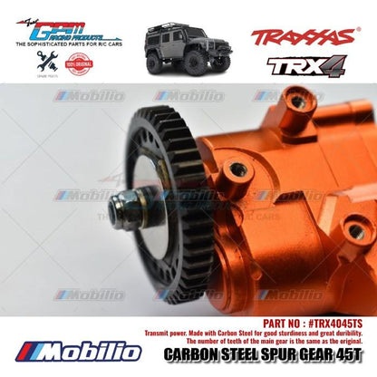 GPM Part #TRX4045TS Carbon Steel Spur Gear 45T Traxxas TRX-4 TRX-6 Crawler Adventure