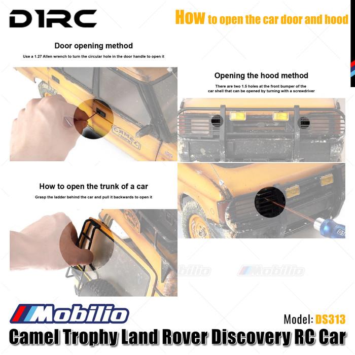 D1RC Camel Trophy Land Rover Discovery DS313 1/10 Scale 313mm Wheelbase RC Car Adventure