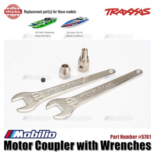 Traxxas Part #5761 Motor Coupler with Wrenches for RC Boat DCB-M41 Widebody Disruptor VXL-4S