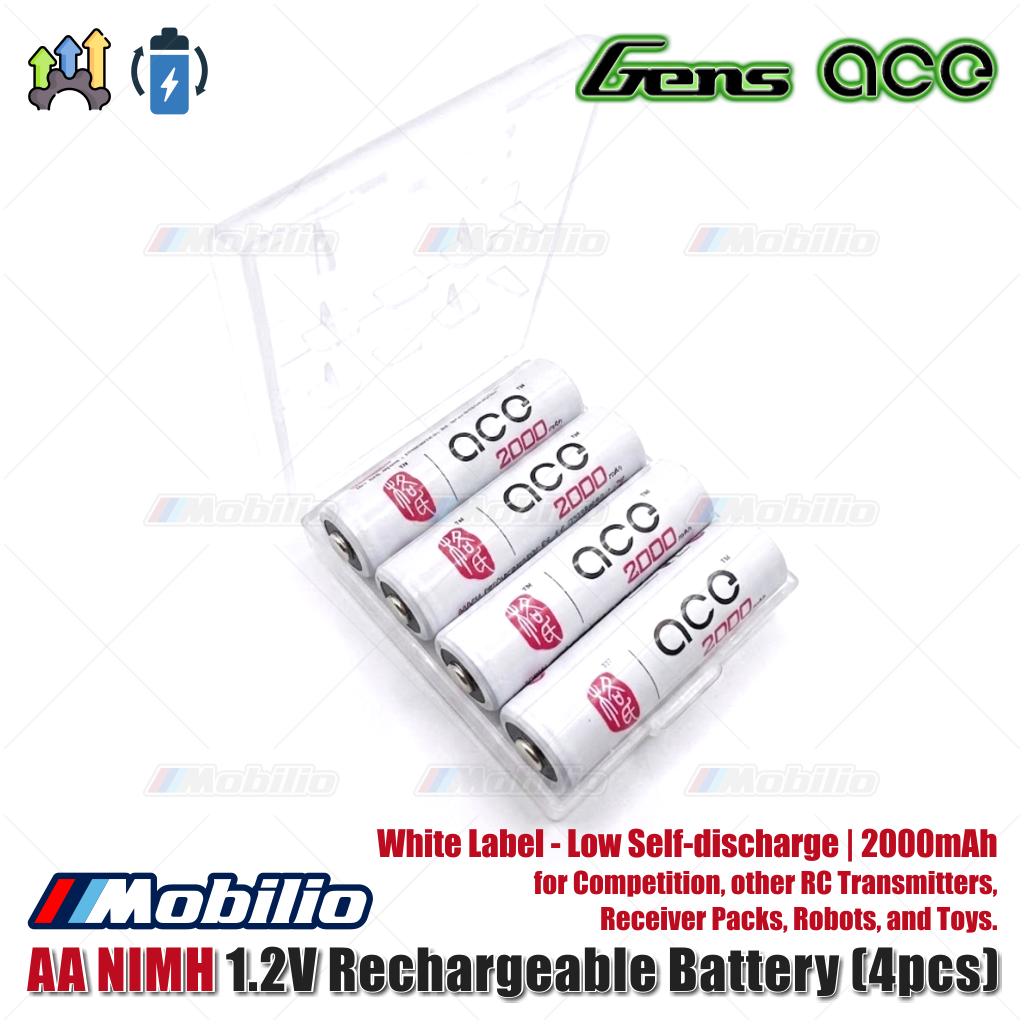 Gens ace 2000|2100|2700mAh 1.2V Ni-MH AA Rechargeable Battery for Competition Other RC Transmitters Receiver Packs Robots and Toys