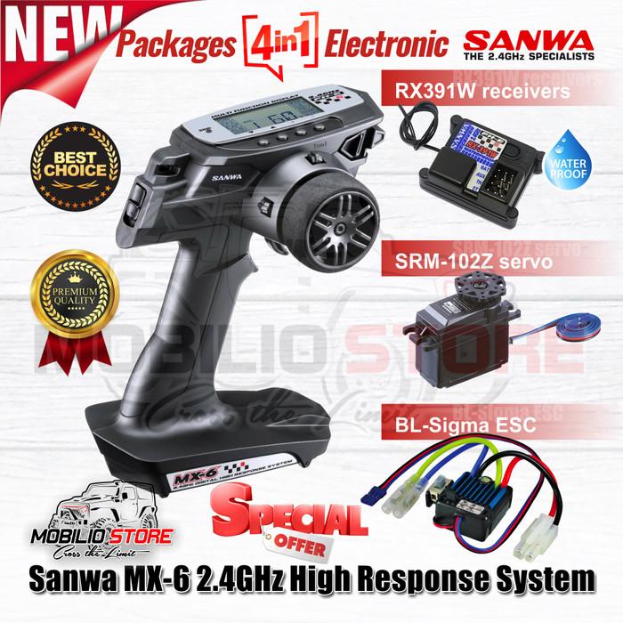 Sanwa MX-6 Digital Radio Remote Control 2.4 GHz 3CH High Response MX 6