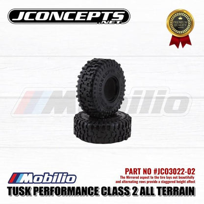 Jconcepts Part #JCO3022-02 1.9 Tusk Performance Class 2 All Terrain Crawler Tires 2Pcs 120mm