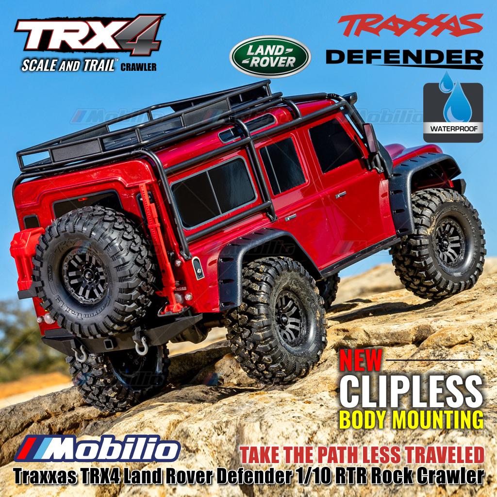 Traxxas 82256-4 TRX4 Land Rover Defender 1/10 RTR Rock Crawler New Clipless