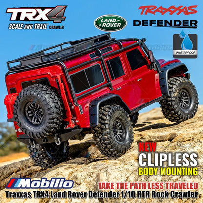 Traxxas 82256-4 TRX4 Land Rover Defender 1/10 RTR Rock Crawler New Clipless