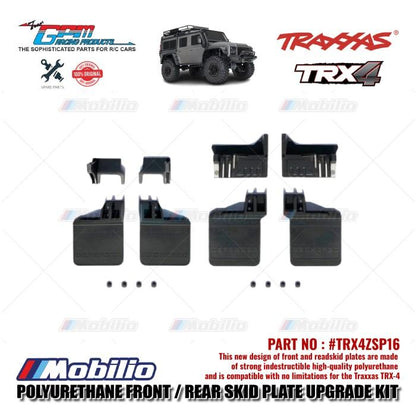 GPM Part #TRX4ZSP16 Polyurethane Front / Rear Skid Plate Upgrade Kit Traxxas TRX-4 Crawler Adventure