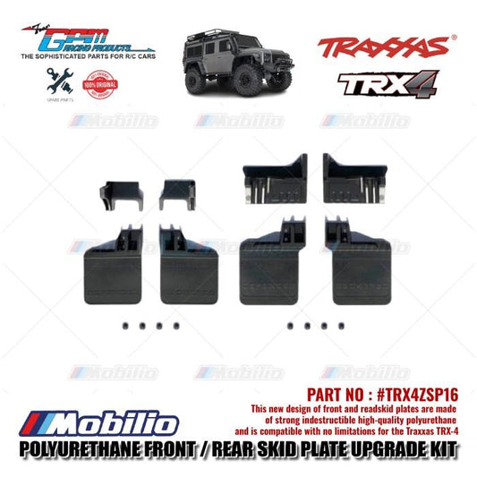 GPM Part #TRX4ZSP16 Polyurethane Front / Rear Skid Plate Upgrade Kit Traxxas TRX-4 Crawler Adventure