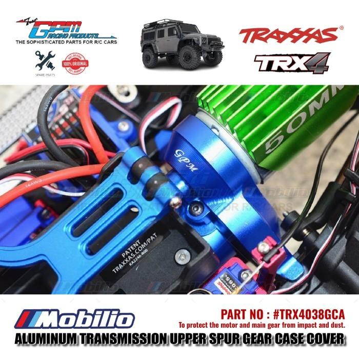 GPM Part #TRX4038GCA Aluminum Transmission Upper Spur Gear Case Cover Traxxas TRX-4 Trail Crawler