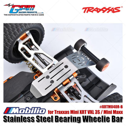 GPM Part #XRTM040R-B Stainless Steel Bearing Wheelie Bar for Traxxas Mini XRT VXL 3S / Mini Maxx Upgrade