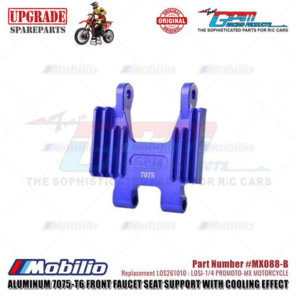 GPM Part #MX088 Alloy Front Faucet Seat Support with Cooling Effect #LOS264000 Losi 1/4 Promoto MX Motorcycle
