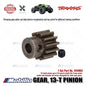 Traxxas Part #6486X 13-tooth pinion gear (1.0 metric pitch) fits 5 mm motor shafts and includes set screw for RC E-Revo X-Maxx XRT