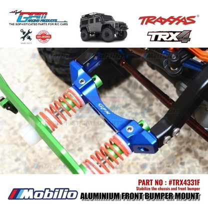 GPM Part #TRX4331F Aluminium Front Bumper Mount RC Upgrade Traxxas TRX-4 Crawler Adventure
