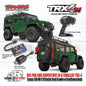 Traxxas 97054-1 TRX-4M 1/18 Mini Crawler Elektrik dengan Bodi Land Rover Defender Tanpa Klip
