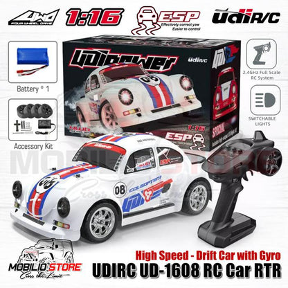 UDIR/C UD-1608 4WD 1/16 Racing Drift Rally Touring RC Car 2.4 GHz RTR