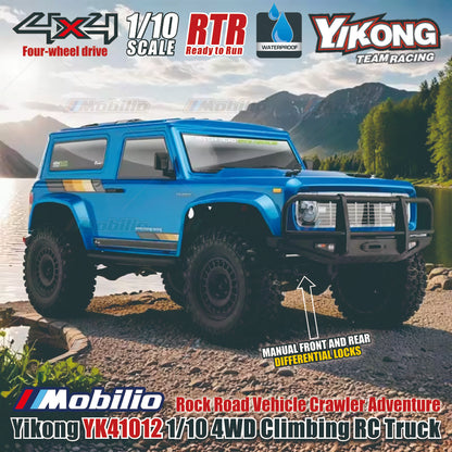 Yikong YK41012 1/10 4WD Climbing RC Truck Rock Road Vehicle Crawler Adventure