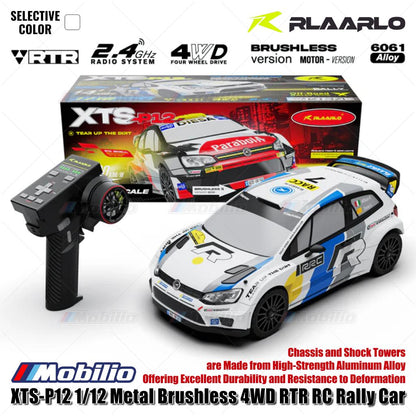 Rlaarlo XTS-P12 1/12 Metal Brushless 4WD RTR 2.4GHz RC Rally Car Remote Control