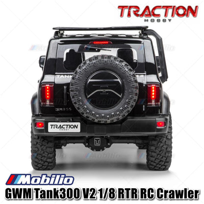 Traction Hobby TANK 300 V2 Skala 1/8 4WD TANK300 V2 Mobil RC Petualangan Crawler RTR Kendali Jarak Jauh