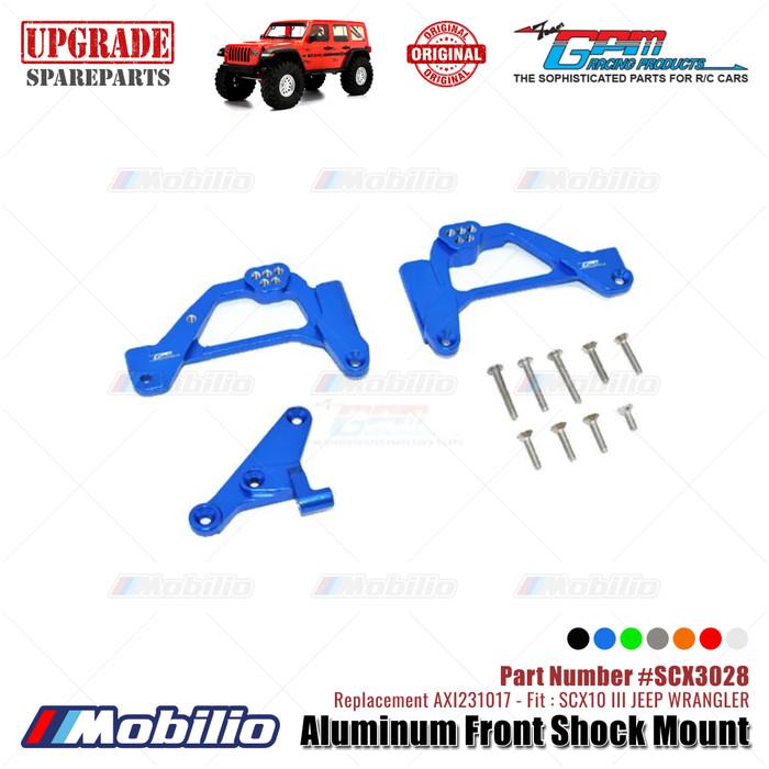 GPM Part #SCX3028 Aluminum Front Shock Mount Upgrade Axial SCX10 III Jeep Wrangler AXI231017 Replacement