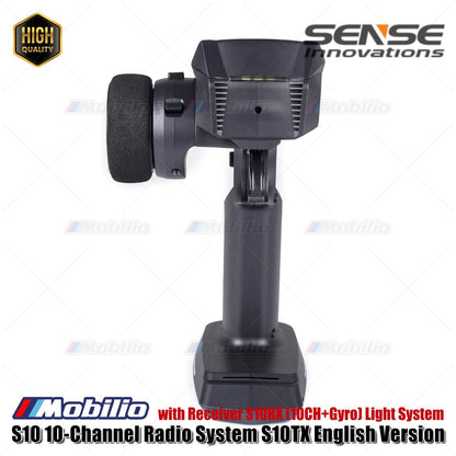Sense Innovations S10 10-Channel Light Radio System Smart Remote Controller Transmitter Set S10TX +S10RX w/ Gyro