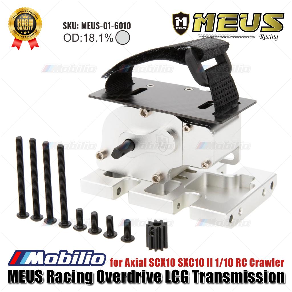 MEUS Racing Overdrive LCG Transmission MEUS-01-6009 / 10 untuk Axial SCX10 SXC10 II 1/10 RC Crawler