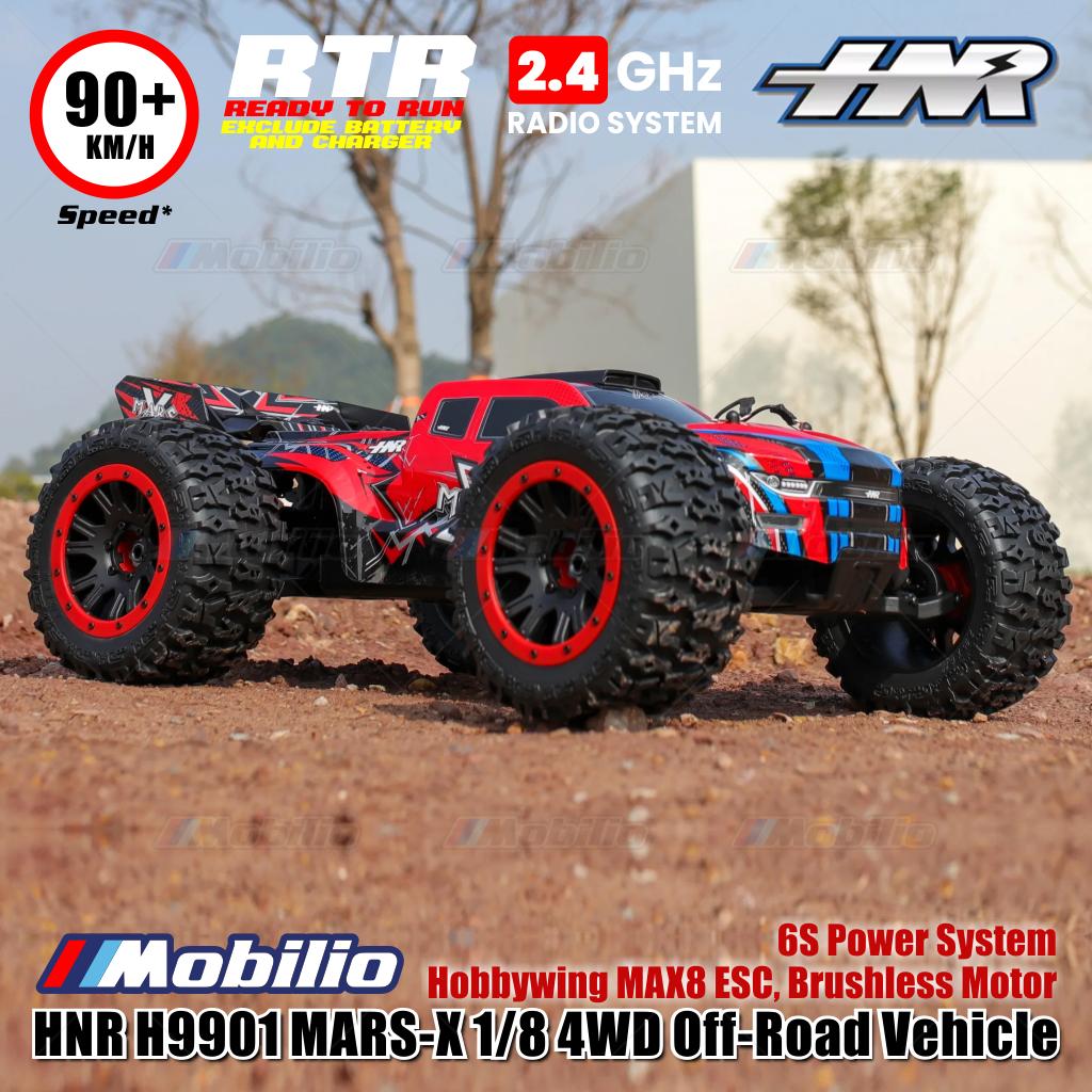 HNR H9901 MARS-X 1/8 4WD Off-Road Vehicle RC 6S Power System Hobbywing MAX8 ESC Brushless Motor RTR Remote Control