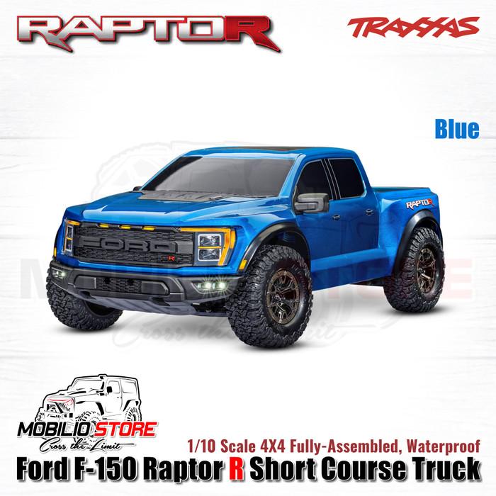 Traxxas 101076-4 Ford F-150 Raptor R Short Course Truck 1/10 Scale 4X4 VXL RTR dengan Velineon 3S Power dan TSM untuk Performa Maksimal - Control