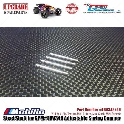 GPM Part #ERV348/SH Steel Shaft for GPM#ERV348 Adjustable Spring Damper RC Traxxas Mini E-Revo Slash Summit