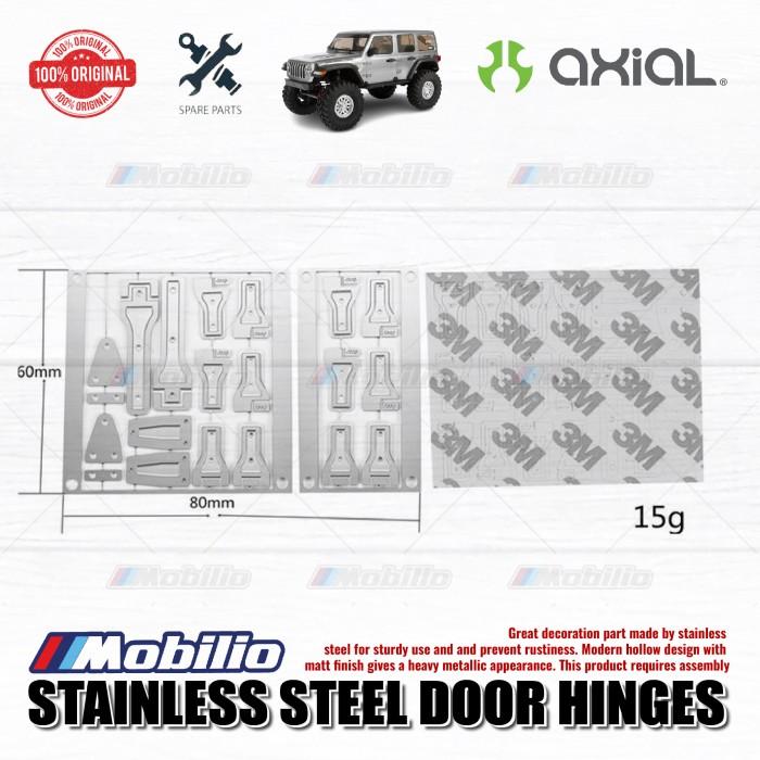 GPM Part #SCX3ZSP3 Stainless Steel Door Hinges for Axial SCX10 III Wrangler