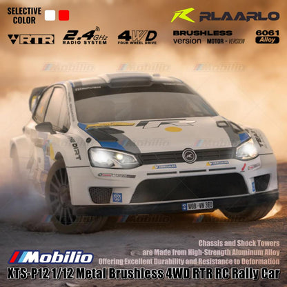 Rlaarlo XTS-P12 1/12 Metal Brushless 4WD RTR 2.4GHz RC Rally Car Remote Control