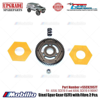GPM Part Steel Spur Gear 55T 56T 57T #SSCX2055T #SSCX2056T #SSCX2057T RC Upgrade Axial SCX10 II Crawler Adventure