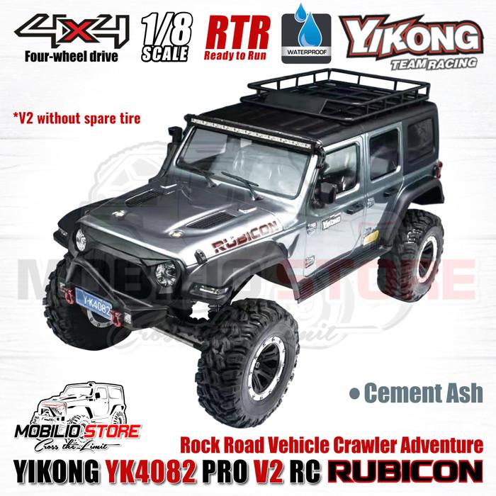 Yikong YK4082 Pro V2 1/8 RC Rock Road Vehicle Crawler Adventure RTR