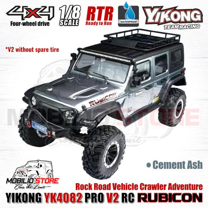 Yikong YK4082 Pro V2 1/8 RC Rock Road Vehicle Crawler Adventure RTR