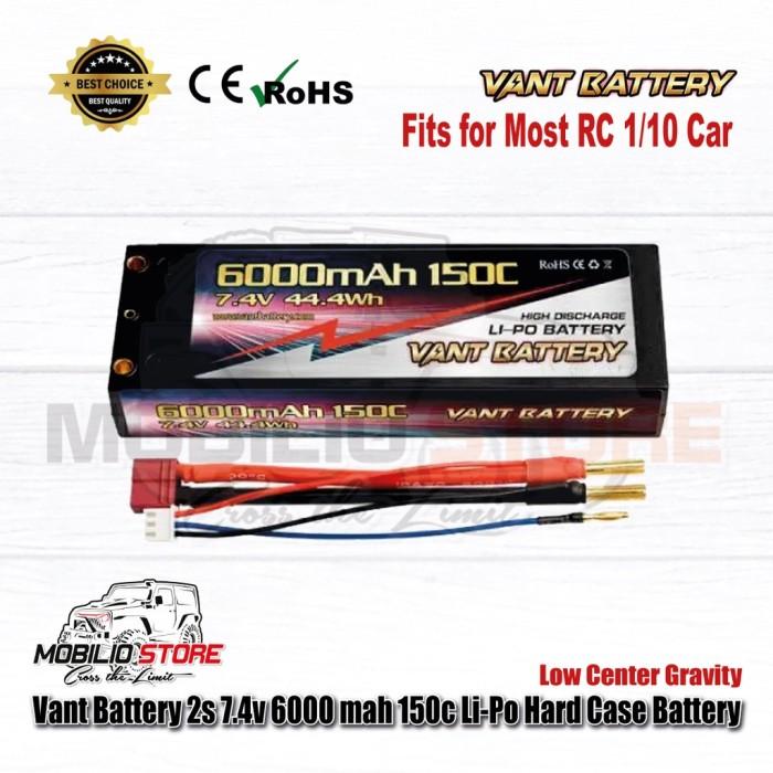Baterai Hard Case Li-Po LCG Graphene Vant 2S 7.4V 6000 mAh 150C