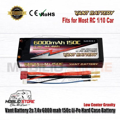 Baterai Hard Case Li-Po LCG Graphene Vant 2S 7.4V 6000 mAh 150C