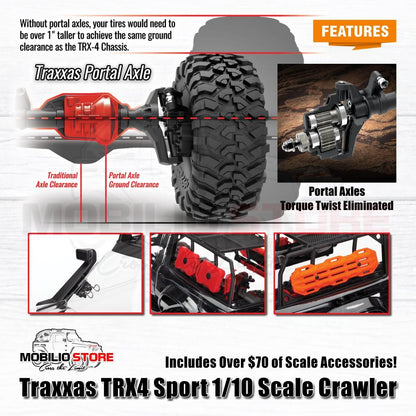 Traxxas TRX4 Sport Kit RC Car 4WD 1/10 Rock Crawler