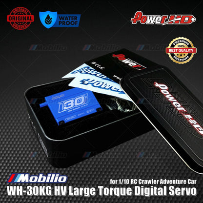 Power HD WH-30KG HV Large Torque Digital Servo Waterproof for 1/10 RC Crawler Adventure Car