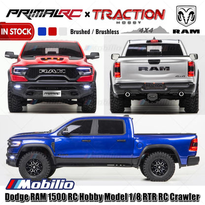 Traction Hobby PrimalRC Dodge RAM 1500 Remote Control Hobby Model 1/8 Scale RTR RC Crawler Adventure