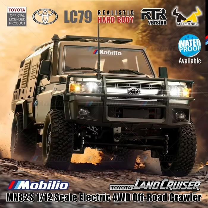 MN82S 1/12 Scale Electric 4WD Off-Road Crawler Toyota Land Cruiser LC79 Car Adventure  Remote Control