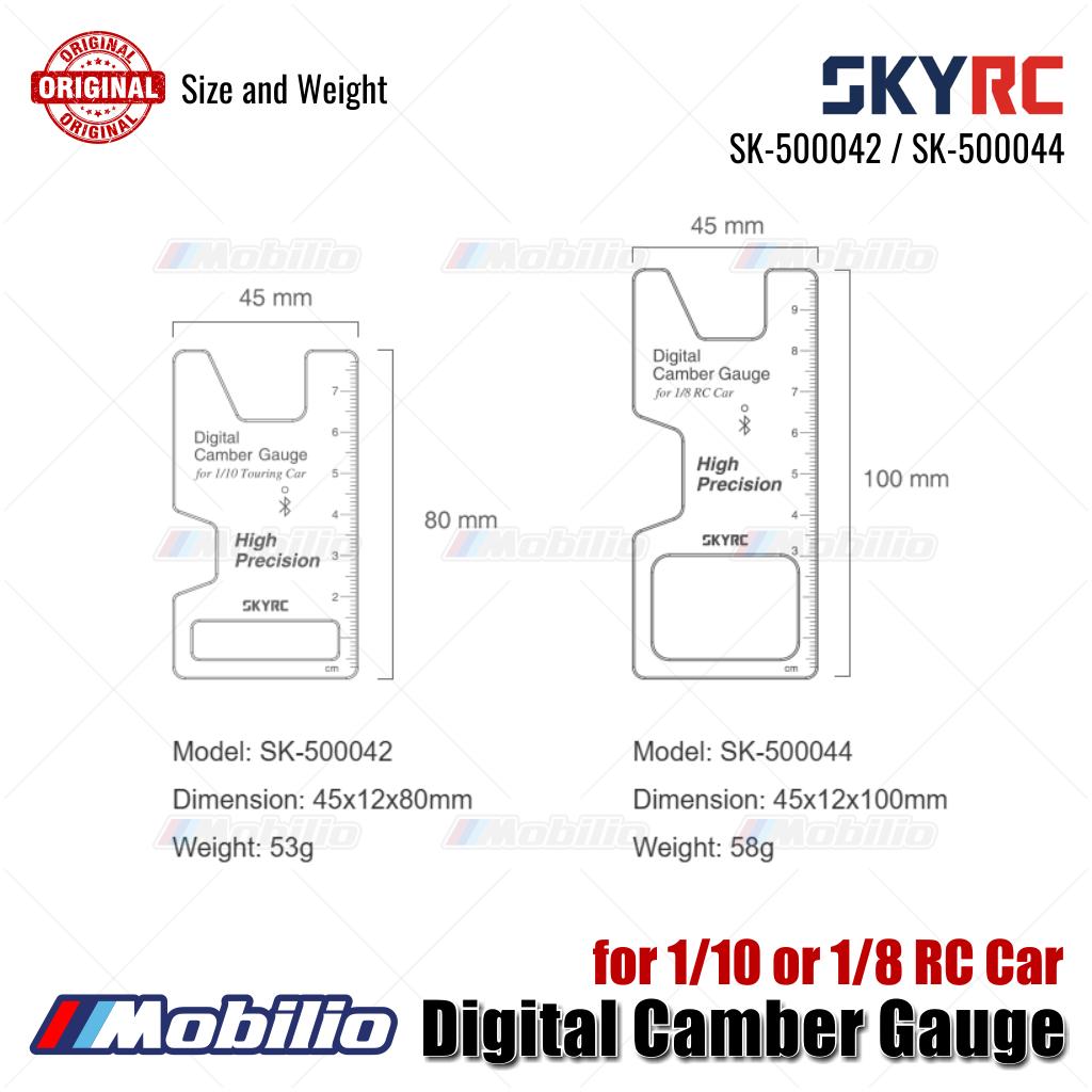 SKYRC Bagian #SK-500042 / SK-500044 Pengukur Camber Digital untuk Mobil RC 1/10 atau 1/8