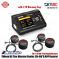 SkyRC #SK-600157 TWneo RC Penghangat Ban Pemanas 20–80℃ Kontrol Suhu 4 Roda Independen Kontrol Aplikasi untuk Ban Balap Mobil On-Road RC Skala 1/8 & 1/10