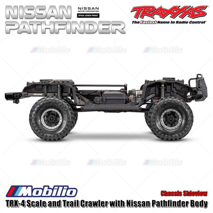 Traxxas 110056-4 TRX-4 Scale and Trail Crawler dengan Nissan Pathfinder RC 1/10 4X4 Tahan Air RTR 2.4GHz TQi Adventure