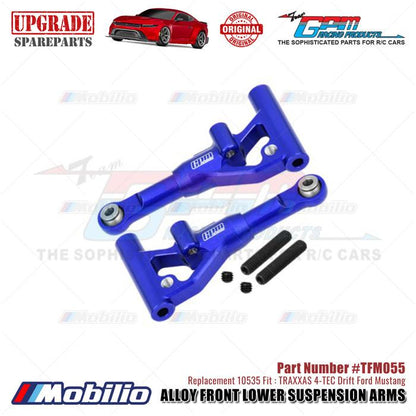 GPM Part #TFM055 Alloy Front Lower Suspension Arms #10535 Traxxas 4-TEC Drift Ford Mustang